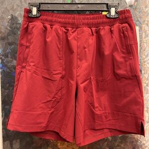 Target Red Athletic Shorts Elastic Waistband Lightweight (B8)